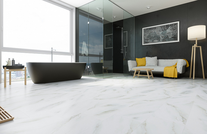 Кварцвинил Fargo Stone 6089-1 Белый Мрамор